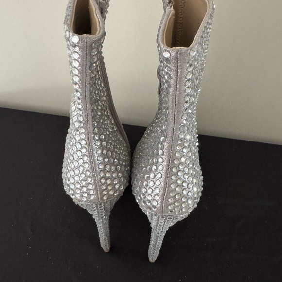 Steve Madden - Silver Rhinestone Women's Boots - Picture 2 of 3